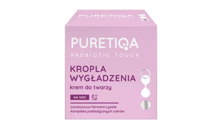 PURETIQA PROBIOTIC TOUCH KROPLA WYGŁADZENIA, KREM DO TWARZY NA NOC, 50 ML