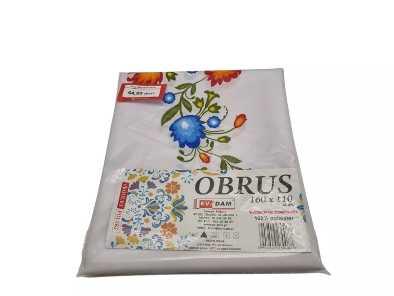OBRUS PLAMOODPORNY POLIESTER 160X110