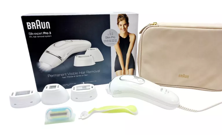 DEPILATOR LASEROWY IPL BRAUN SILK-EXPERT PRO 3 PL3233 BIKINI TWARZ CIAŁO