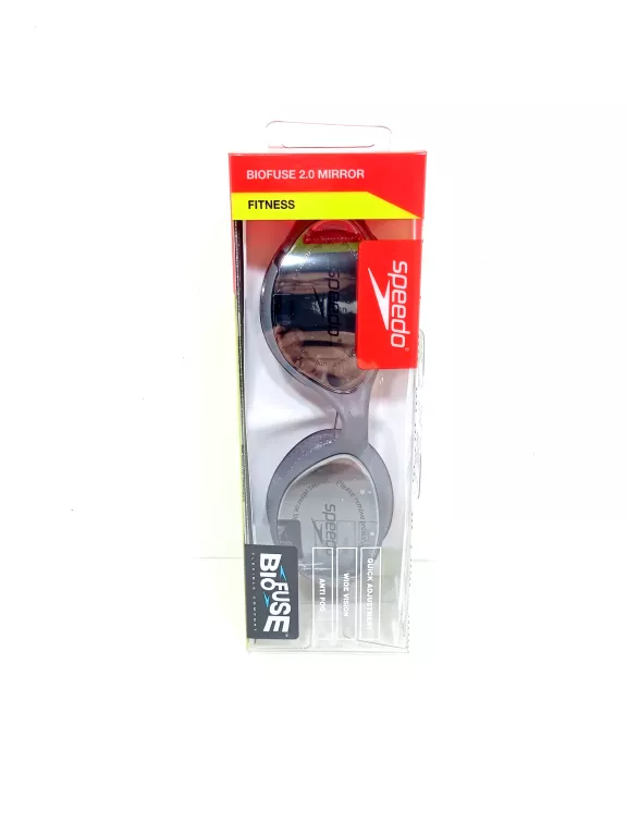 OKULARY PŁYWACKIE SPEEDO BIOFUSE 2.0 MIRROR FITNESS CZARNE