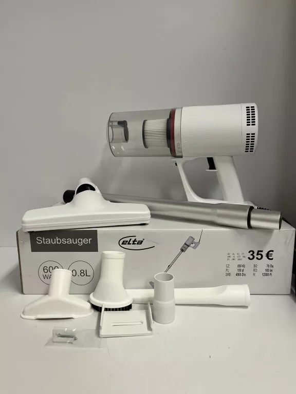 ODKURZACZ PIONOWY ELTA S1073 BIAŁY 600W