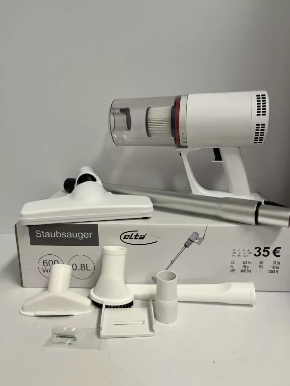 ODKURZACZ PIONOWY ELTA S1073 BIAŁY 600W