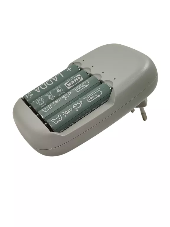 ŁADOWARKA IKEA STENKOL E2020/LADDA + 4 AKUMULATORY 2450 MAH AA HR6