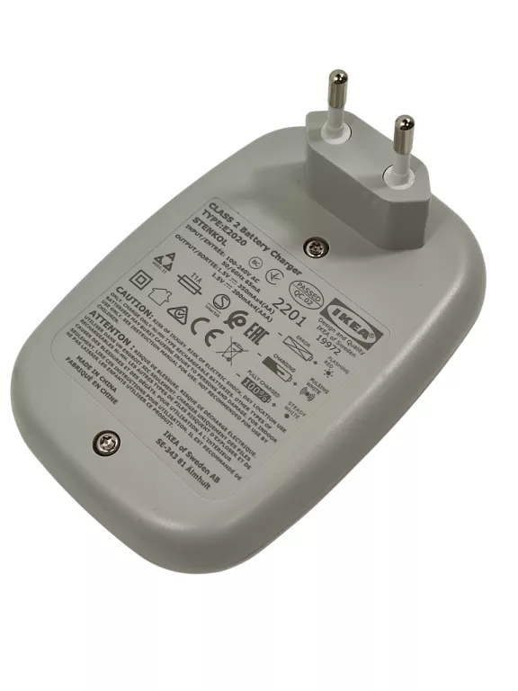 ŁADOWARKA IKEA STENKOL E2020/LADDA + 4 AKUMULATORY 2450 MAH AA HR6