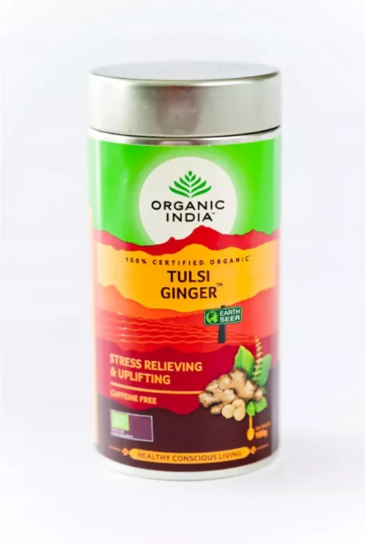 ORGANIC INDIA TULSI GINGER LOOSE LEAF TEA 100G