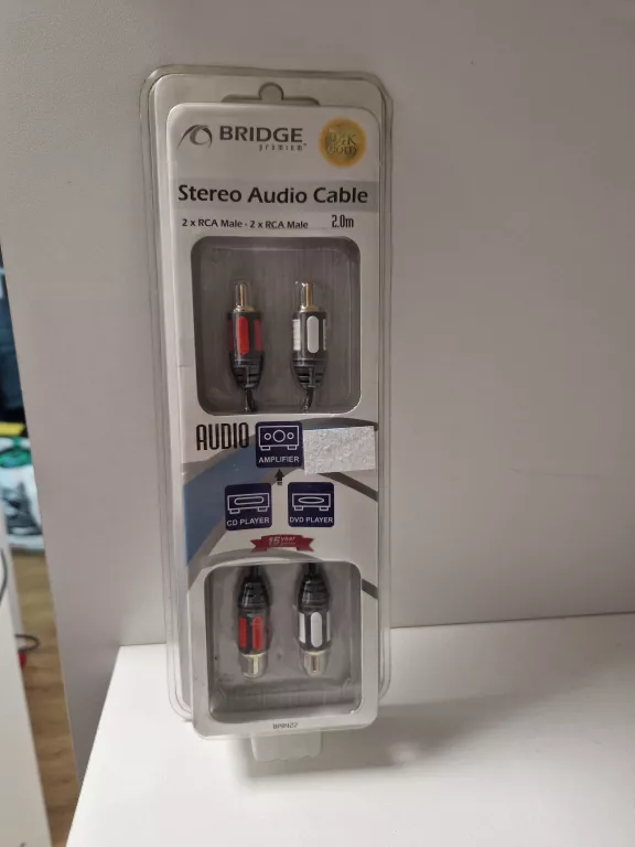 BRIDGE PREMIUM KABEL AUDIO 2 X RCA WTYK 2,0M