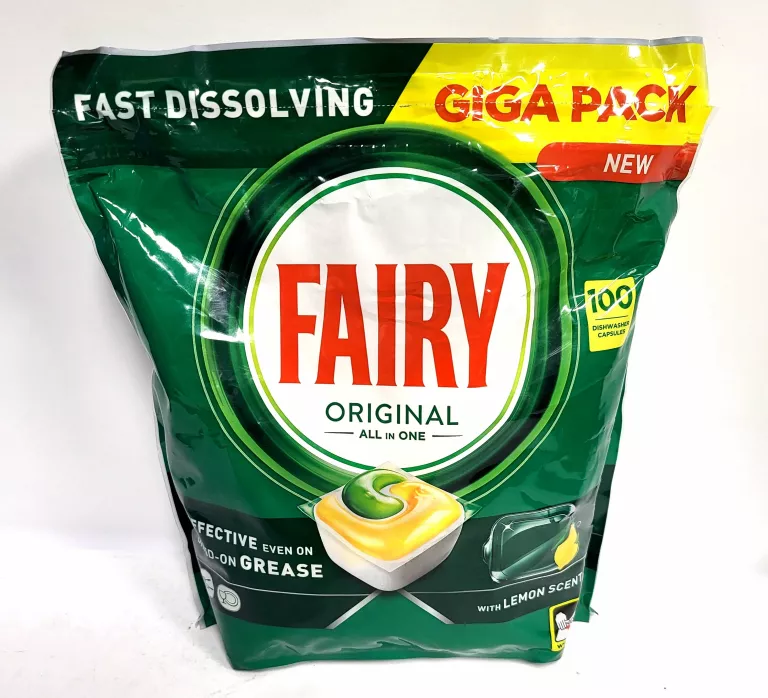 KAPSUŁKI DO ZMYWARKI FAIRY ORIGINAL LEMON 100SZT GIGA PACK