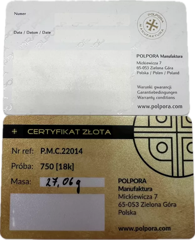 ZEGAREK POLPORA DENAR CHROBREGO PM.C.22014 PUDEŁKO