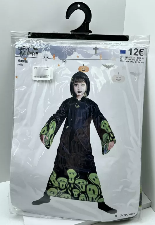 KOSTIUM / PRZEBRANIE 7-10LAT HALLOWEEN 1 CZĘŚĆ