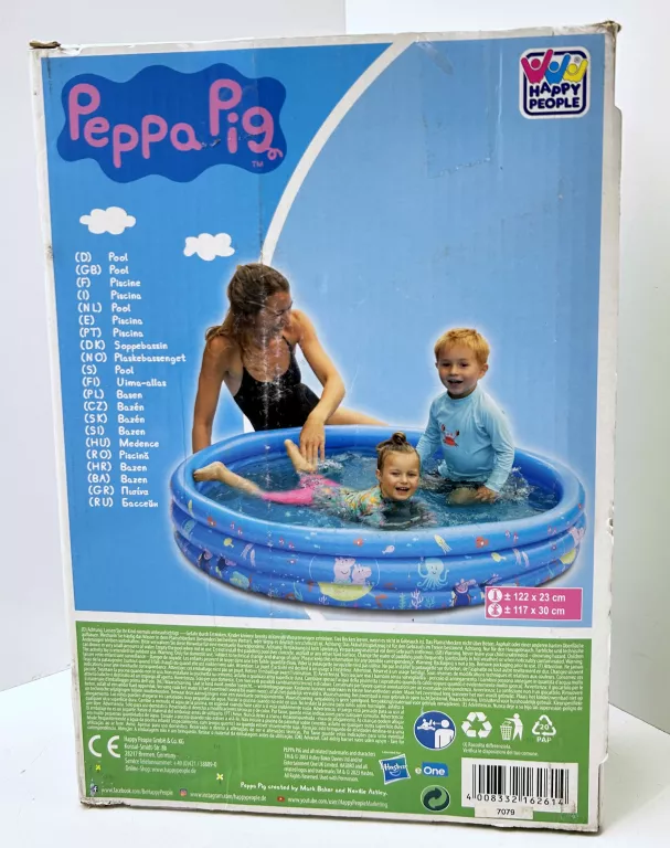 BASEN ŚWINKA PEPPA 122X23 CM