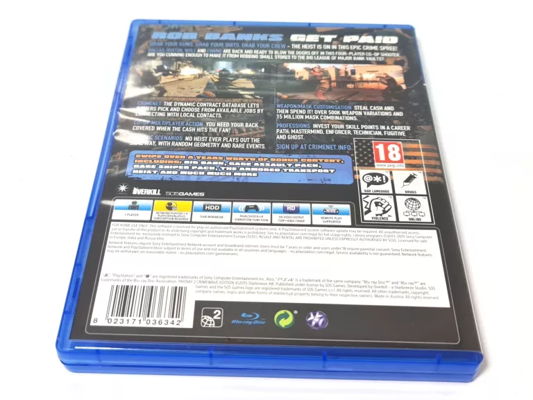 GRA NA PS4 PAYDAY 2 CRIMEWAVE EDITION