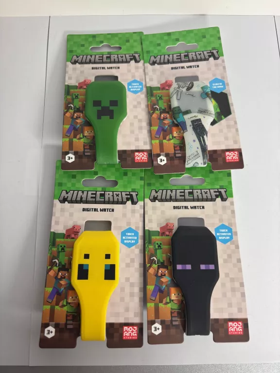 ZEGAREK MINECRAFT WIELOKOLOROWY