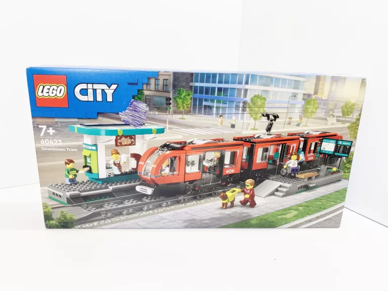 LEGO CITY CZERWONY TRAMWAJ - POCIAG I STACJA KOLEJOWA 60423