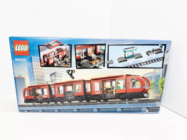 LEGO CITY CZERWONY TRAMWAJ - POCIAG I STACJA KOLEJOWA 60423