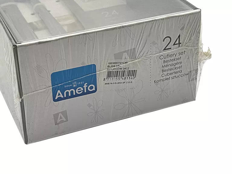 ZESTAW SZTUĆCÓW AMEFA AUSTIN 24EL. 6OS. 141000RT41C40 STAL POŁYSK