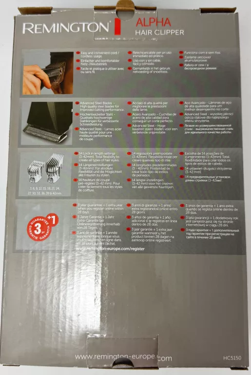 MASZYNKA DO WŁOSÓW REMINGTON ALPHA HC5150