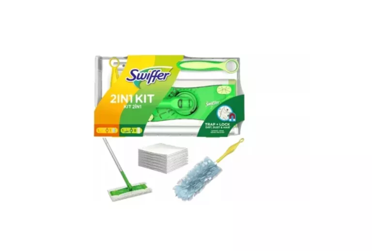 SWIFFER 2IN1 KIT ZESTAW MOP + 8 ŚCIERECZEK, MIOTEŁKA: RĄCZKA + WKŁAD