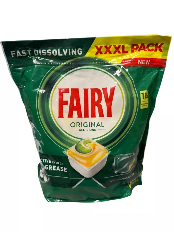 KAPSUŁKI DO ZMYWARKI FAIRY ORIGINAL ALL IN ONE LEMON - 116 SZT. N0WE!