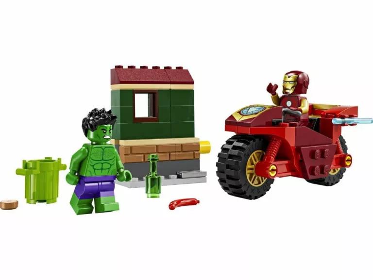 LEGO SUPER HEROES 76287 MARVEL IRON MAN Z ROWEREM I HULKIEM