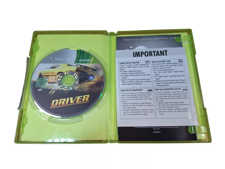 DRIVER: SAN FRANCISCO MICROSOFT XBOX 360