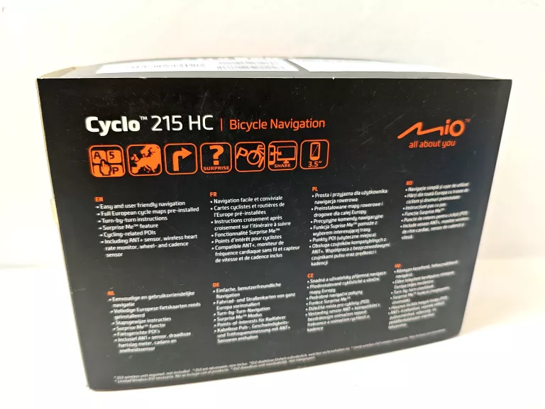 NAWIGACJA ROWEROWA MIO CYCLO 215 HC KOMPLET