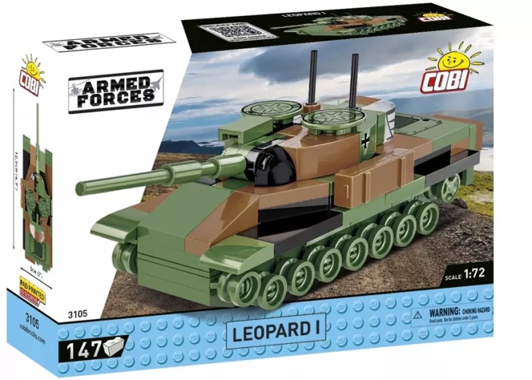 KLOCKI COBI 3105 CZOŁG LEOPARD 1 ARMED FORCES 147 EL.