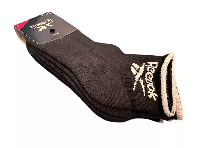 ORYGINALNE SKARPETKI STOPKI WYSOKIE CZARNE REEBOK ROZM.37-39