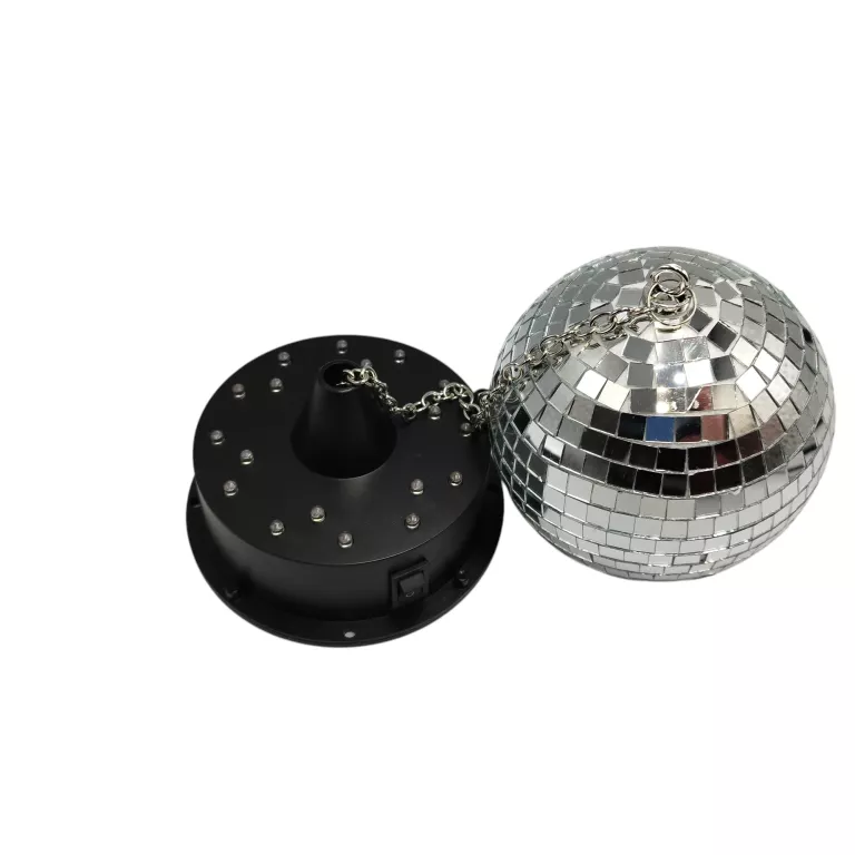 MAŁA PODWIESZANA KULA DYSKOTEKOWA NA BATERIE LED TIGER 45/12CM