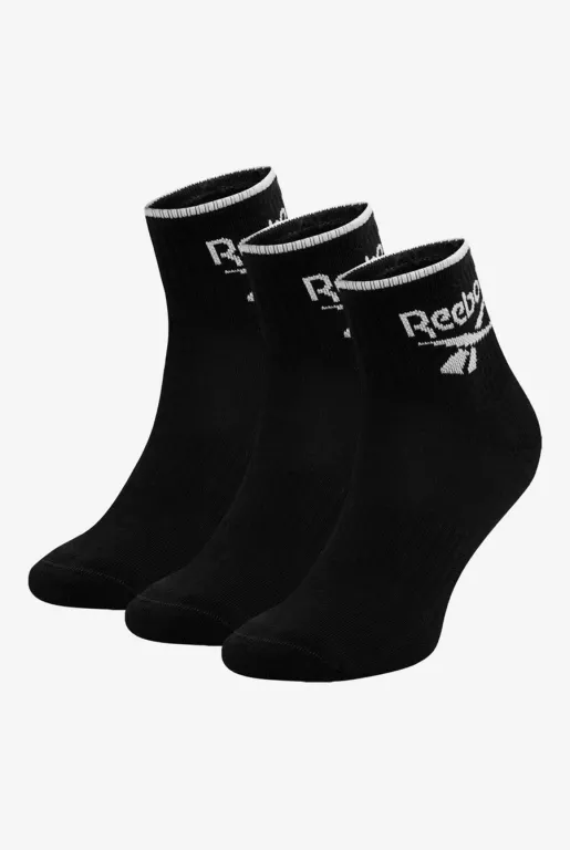 ORYGINALNE SKARPETKI STOPKI WYSOKIE CZARNE REEBOK ROZM.37-39
