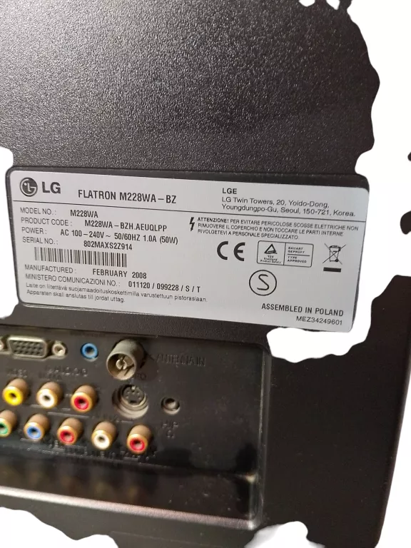 MONITOR LG M228WA