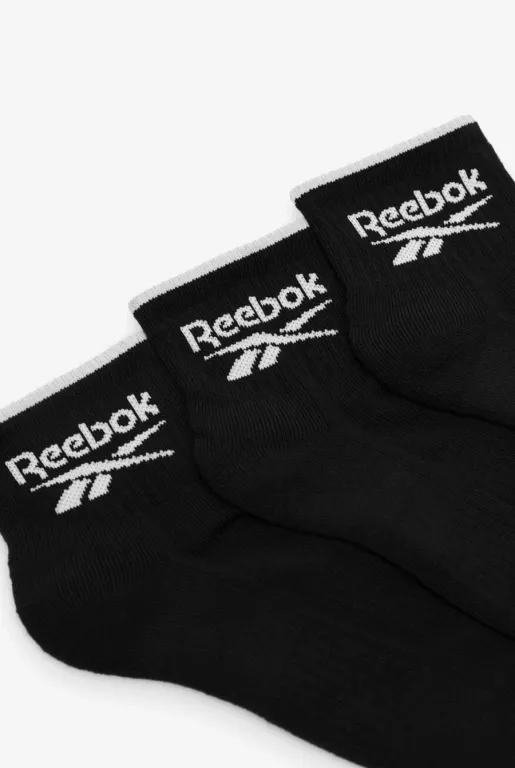 ORYGINALNE SKARPETKI STOPKI WYSOKIE CZARNE REEBOK ROZM.37-39