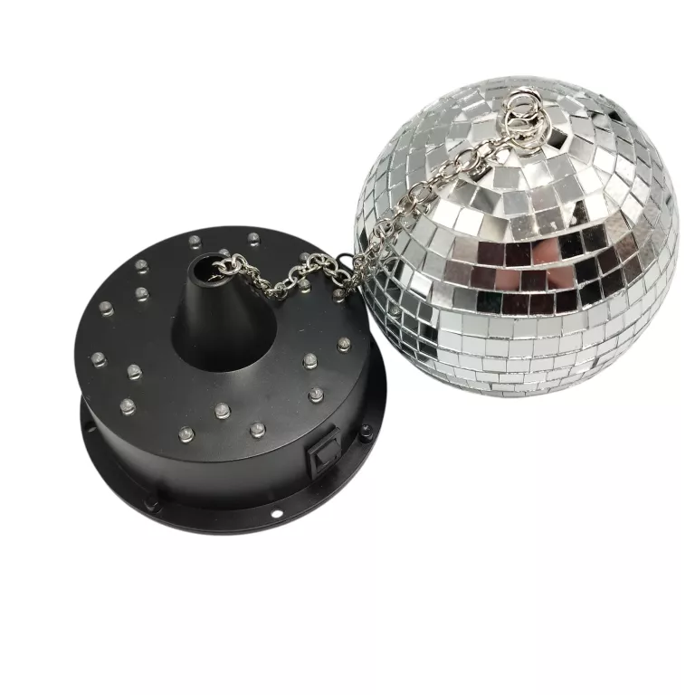 MAŁA PODWIESZANA KULA DYSKOTEKOWA NA BATERIE LED TIGER 45/12CM