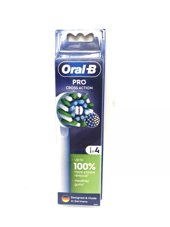 ORAL-B PRO CROSS ACTION KOŃCÓWKI WYMIENNE DO SZCZOTECZKI ZĘBÓW 4SZT.