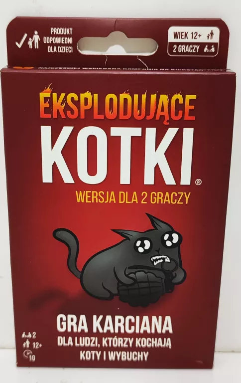 GRA KARCIANA EKSPLODUJĄCE KOTKI WERSJA DLA 2 GRACZY