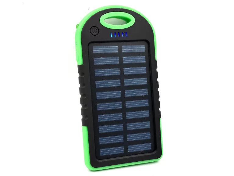 POWERBANK SOLARNY Z LATARKĄ LED SETTY 5000MAH USB-C 2USB