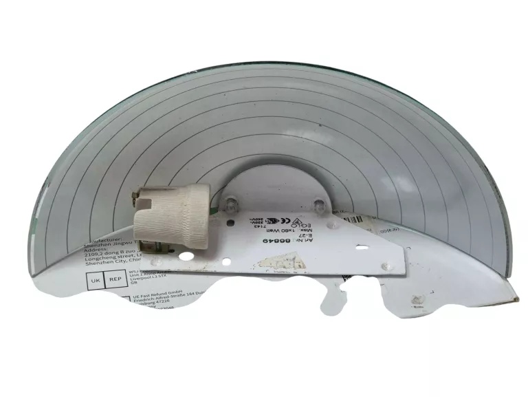 KLOSZ SZKLANY, LAMPA, PÓŁPLAFON