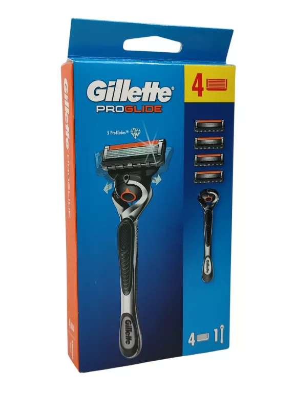 GILLETTE PROGLIDE 5 PROBLADES MASZYNKA + 4 WKŁADY