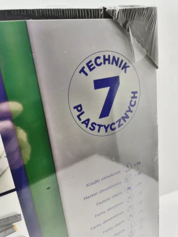 ASTRA DUŻY ZESTAW ARTYSTYCZNY 218 EL. WALIZKA PREZENT KREDKI FARBY PĘDZLE