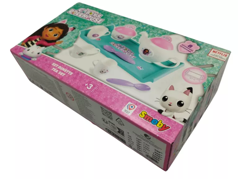 KOCI DOMEK GABI GABBY DOLLHOUSE TACA Z ZASTAWĄ SERWIS HERBACIANY KAWOWY