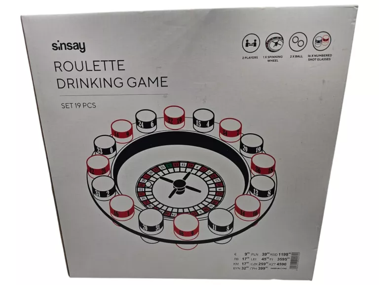 ALKOHOLOWA GRA RULETKA IMPREZOWA SINSAY
