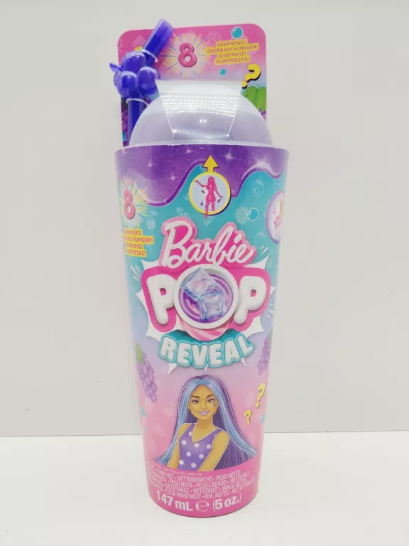 MATTEL BARBIE POP REVEAL SOCZYSTE OWOCE - KOKTAJL WINOGRONOWY HNW40