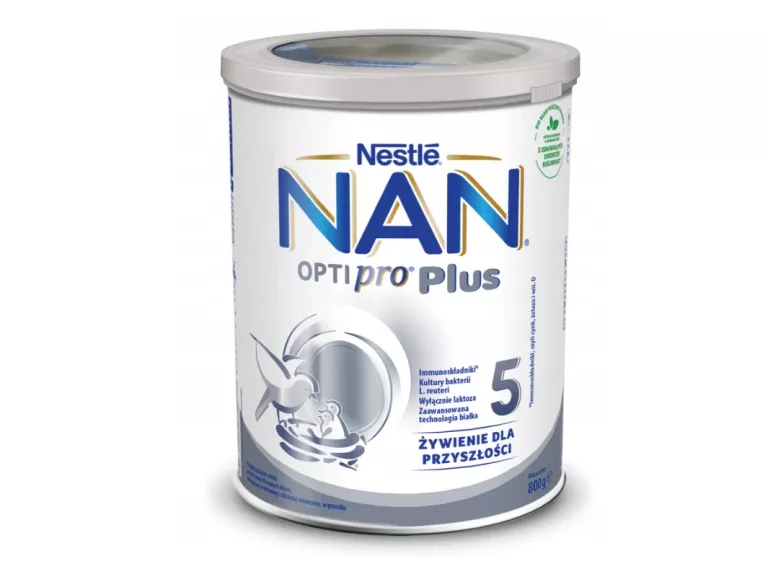 NAN OPTIPRO PLUS 5 MLEKO MODYFIKOWANE 800 G NASTĘPNE POWYŻEJ 2,5 ROKU