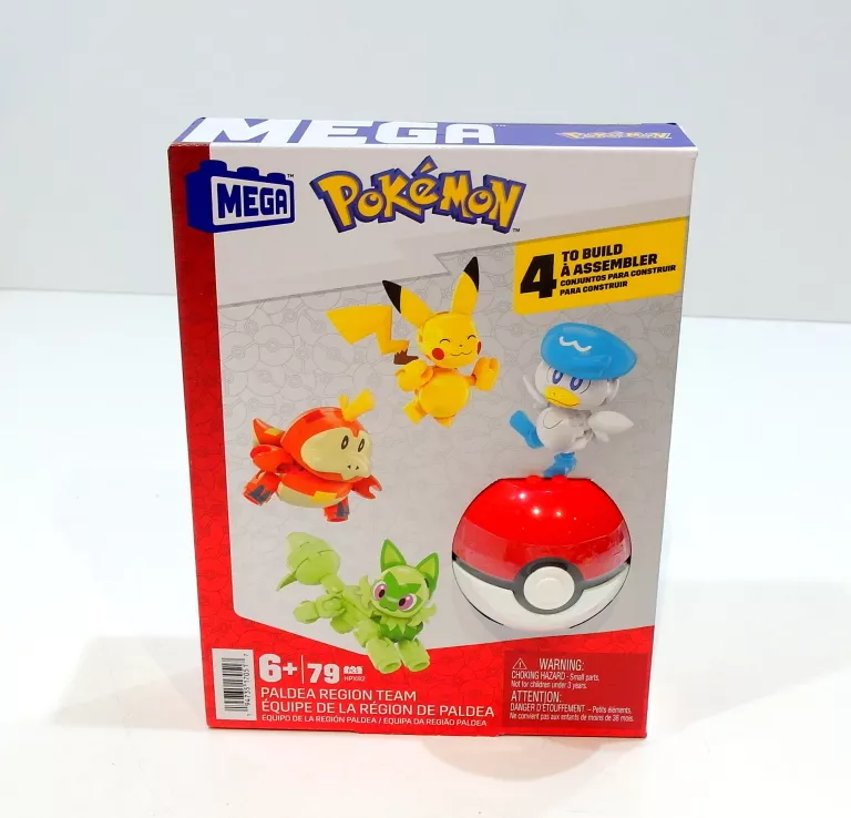 MEGA CONSTRUX POKEMON PALDEA REGION TEAM MATTEL BOKEBALL