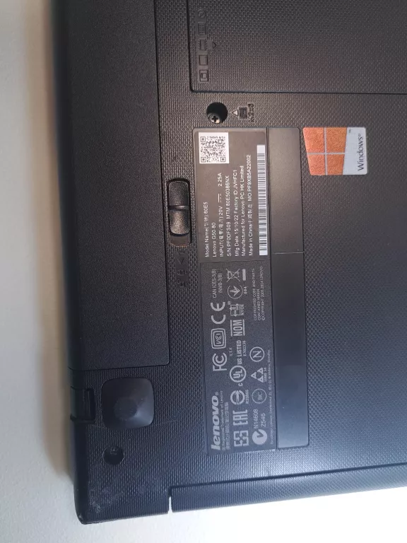 LAPTOP LENOVO 80E5 4GB/INTEL CELERON/250GB + ŁADOWARKA + TORBA