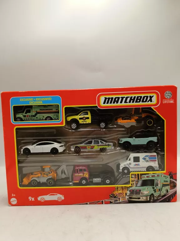 MATTEL MATCHBOX SAMOCHODZIKI 9-PAK