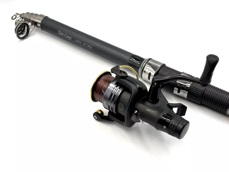 WĘDKA ROBINSON TELECARP 3,6M 1CB-TC-360 +KOŁOWROTEK MEGABAITS ELITE FR535I