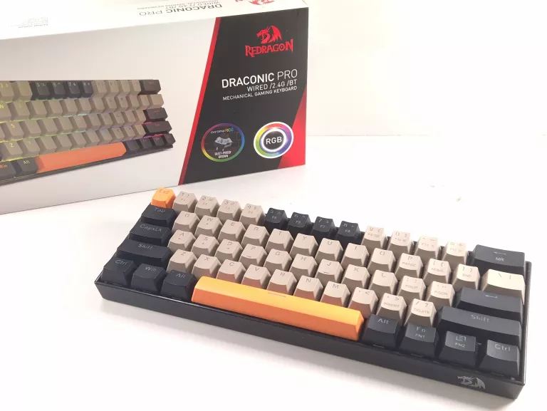 KLAWIATURA MECHANICZNA REDRAGON DRAGONIC PRO WIRED/2.4G/BT