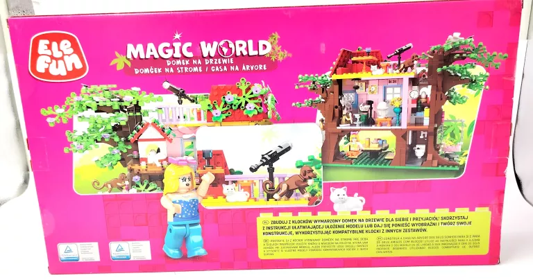 KLOCKI ELEFUN MAGIC WORLD DOMEK NA DRZEWIE 1110 ELEMENTÓW