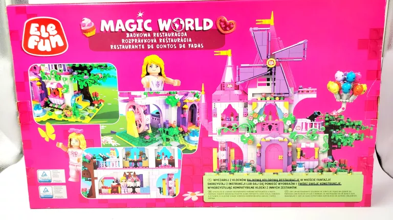 KLOCKI ELEFUN MAGIC WORLD BAJKOWA RESTAURACJA 1484 ELEMENTY