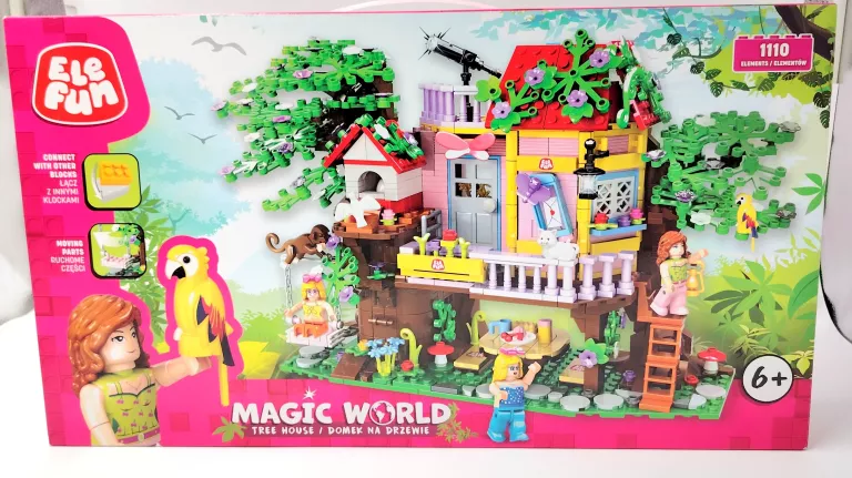 KLOCKI ELEFUN MAGIC WORLD DOMEK NA DRZEWIE 1110 ELEMENTÓW
